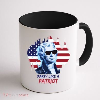 Party Like A Patriot Coffee Mug back