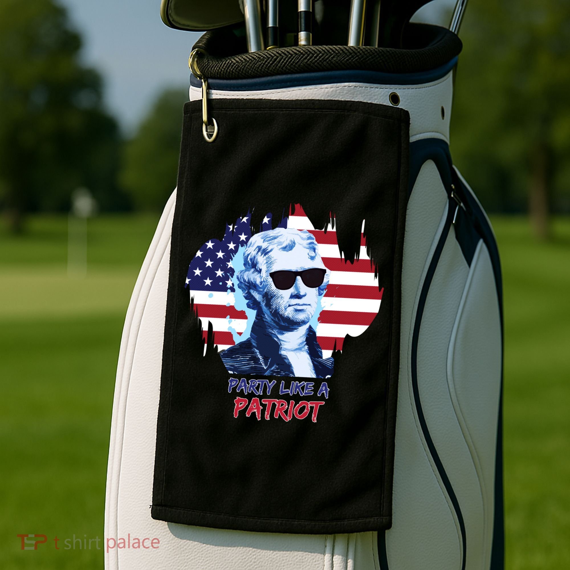 Party Like A Patriot Golf Towel