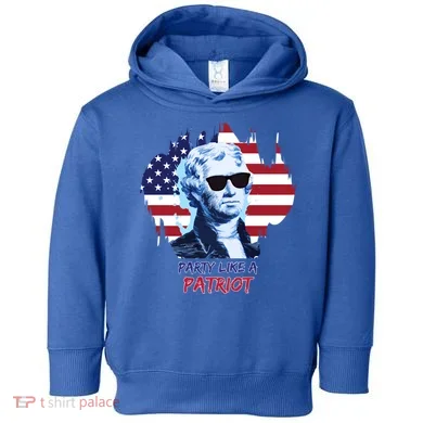 Party Like A Patriot Toddler Hoodie