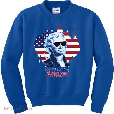 Party Like A Patriot Kids Sweatshirt