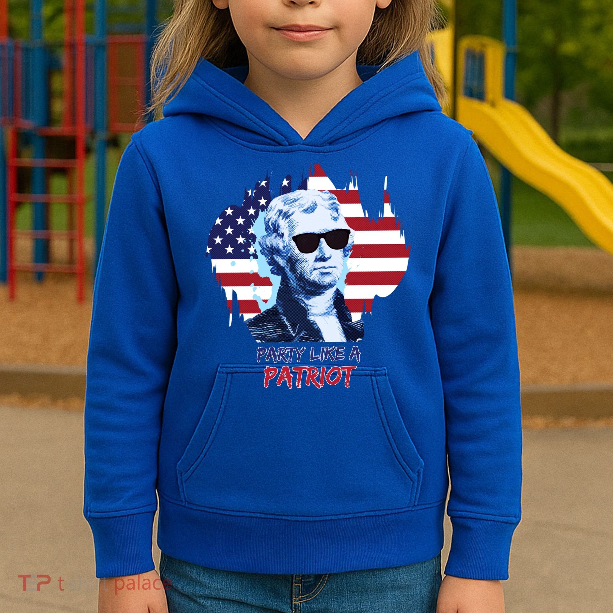 Party Like A Patriot Kids Hoodie