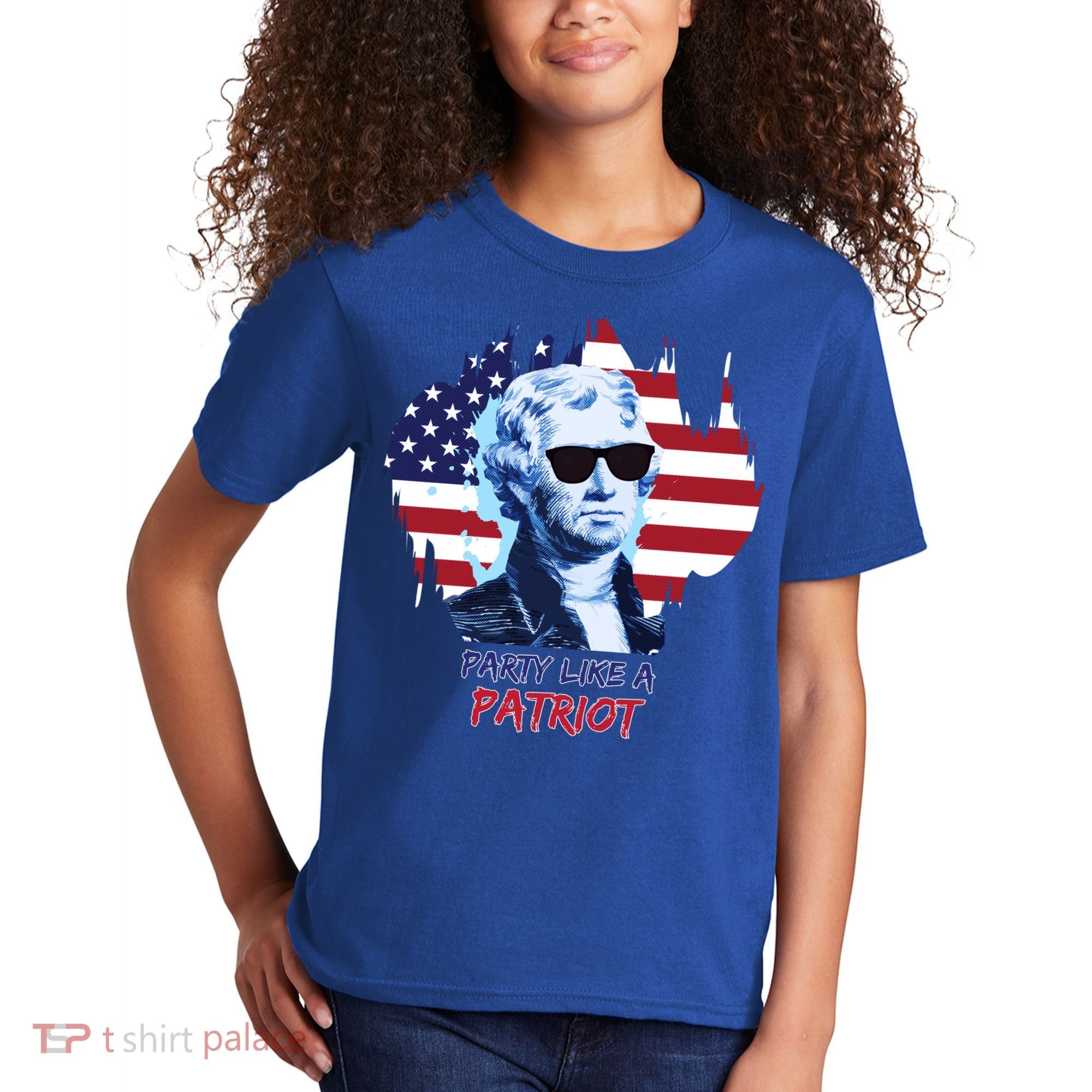 Party Like A Patriot Kids T-Shirt