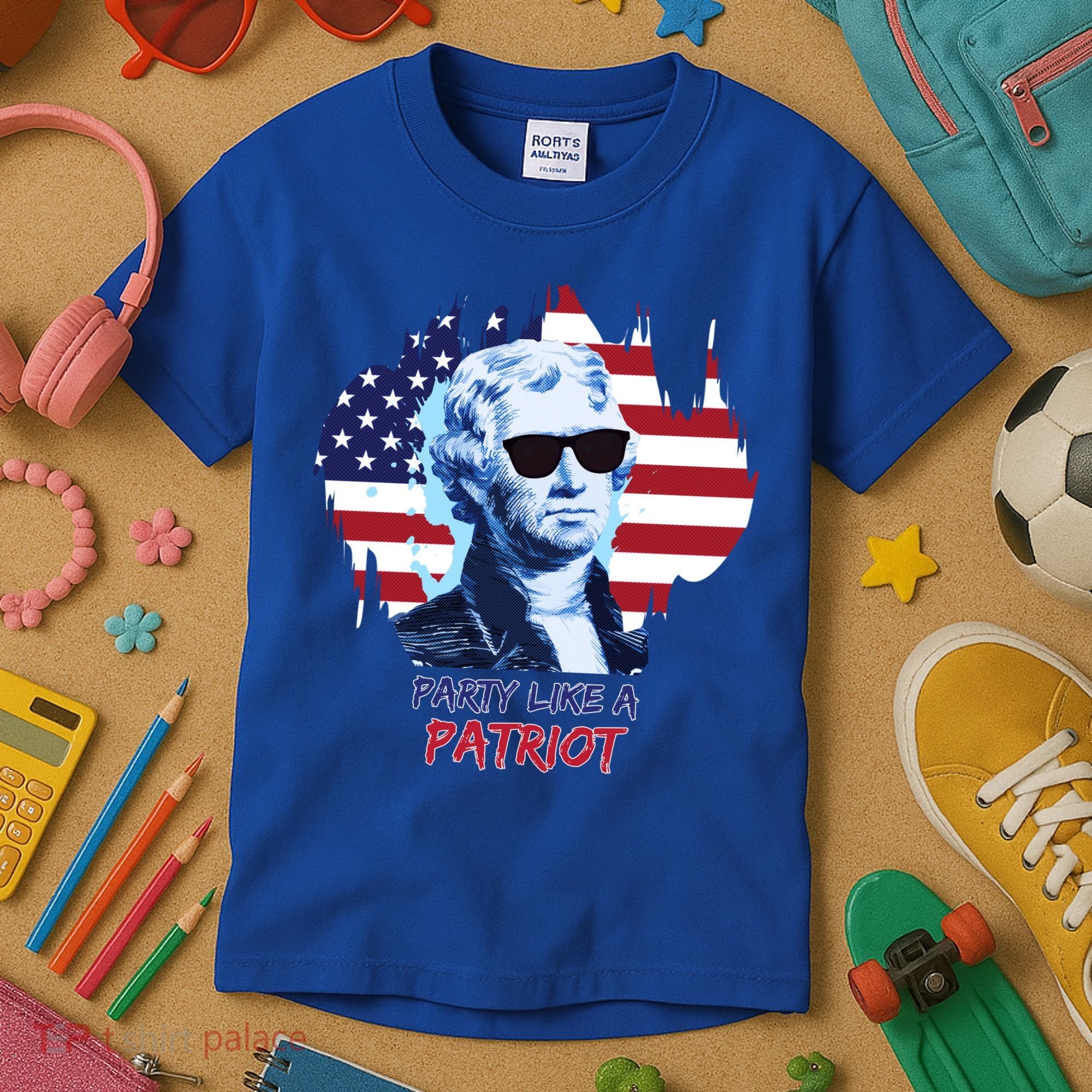 Party Like A Patriot Kids T-Shirt