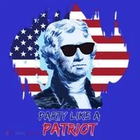 Party Like A Patriot Kids T-Shirt thumb 4