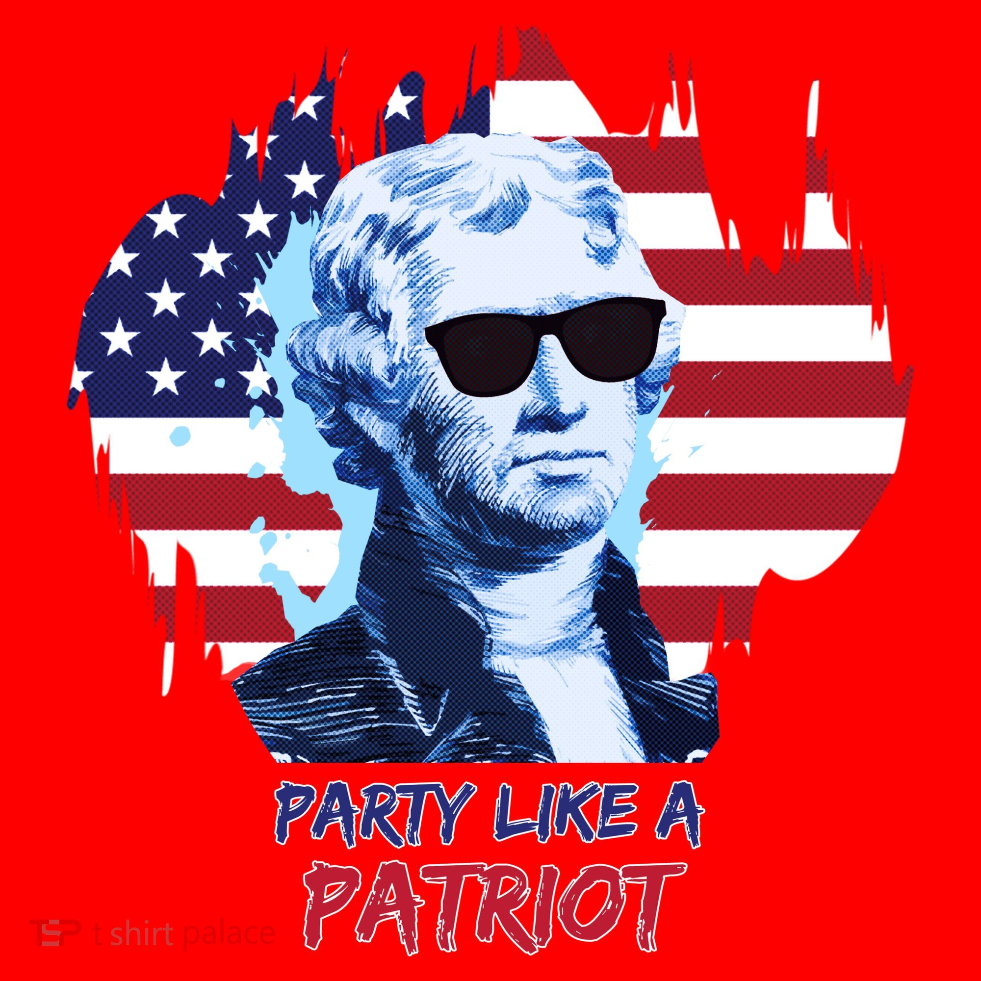 Party Like A Patriot Santa Hat