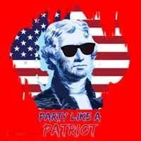 Party Like A Patriot Santa Hat thumb 1