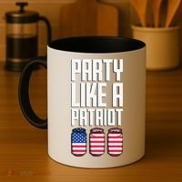 Party Like A Patriot USA Coffee Mug thumb 4
