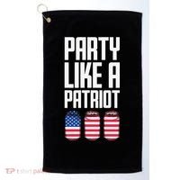 Party Like A Patriot USA Golf Towel thumb 0