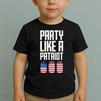 Party Like A Patriot USA Toddler T-Shirt thumb 2