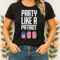 Party Like A Patriot USA Women's T-Shirt thumb 2