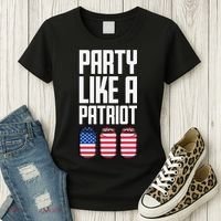 Party Like A Patriot USA Women's T-Shirt thumb 3