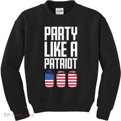 Party Like A Patriot USA Kids Sweatshirt