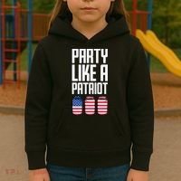 Party Like A Patriot USA Kids Hoodie thumb 3