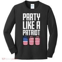 Party Like A Patriot USA Kids Long Sleeve Shirt thumb 0