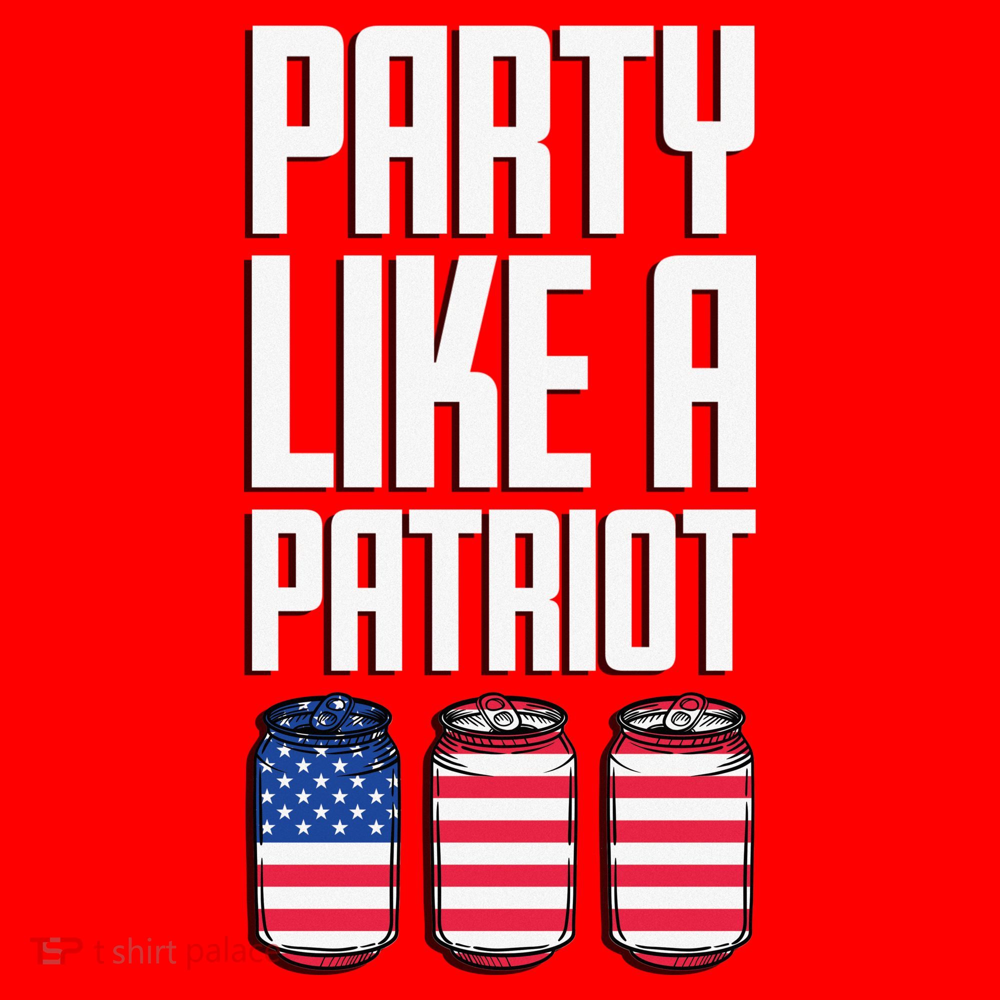 Party Like A Patriot USA Santa Hat