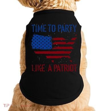 Party Like A Patriot USA Pride Doggie Tank