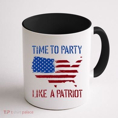 Party Like A Patriot USA Pride Coffee Mug back