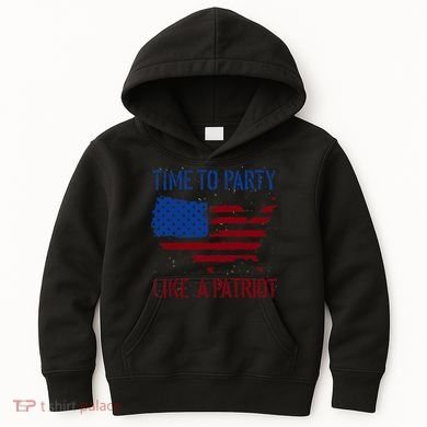 Party Like A Patriot USA Pride Kids Hoodie