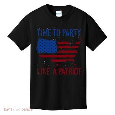 Party Like A Patriot USA Pride Kids T-Shirt