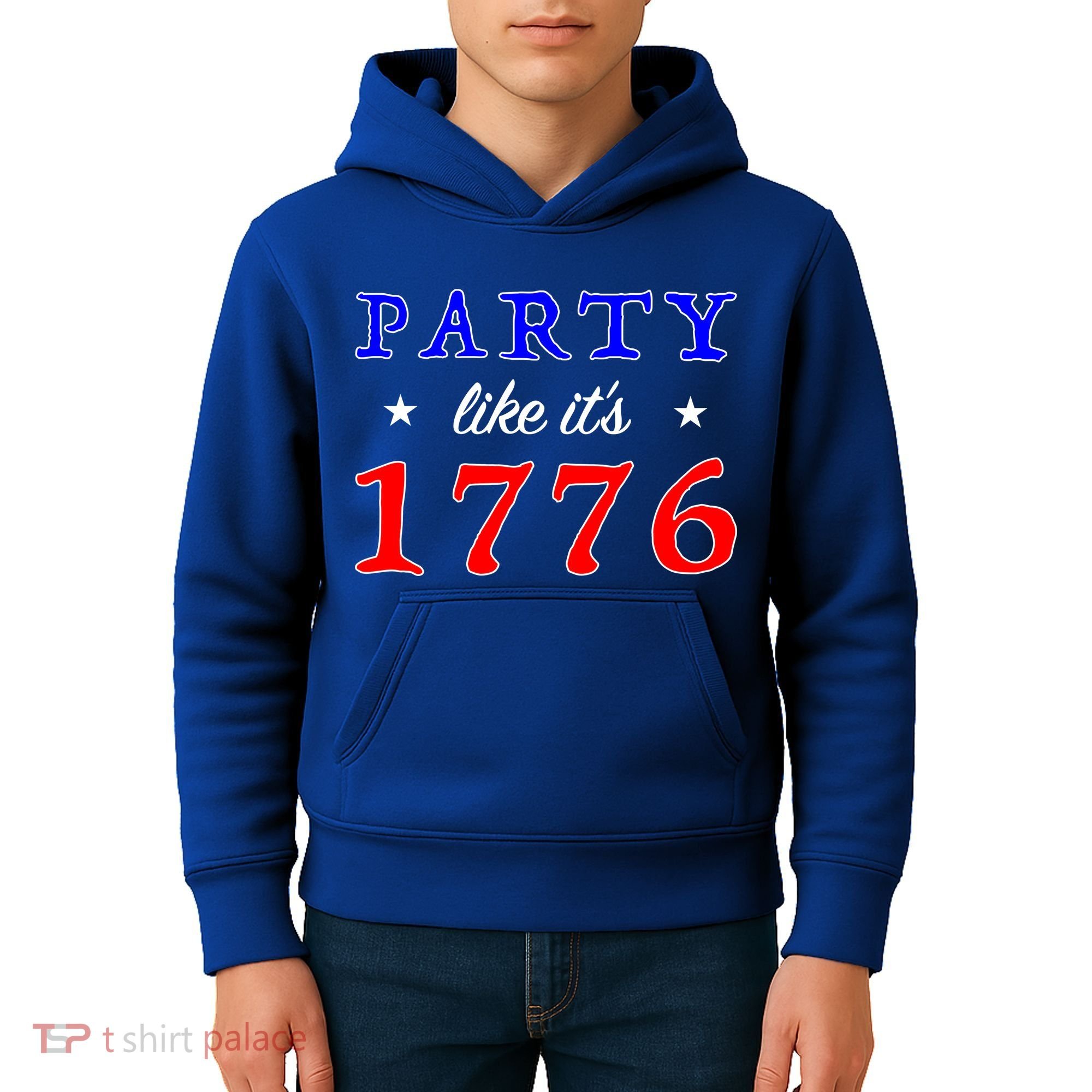 Party Like It's 1776 Kids Hoodie