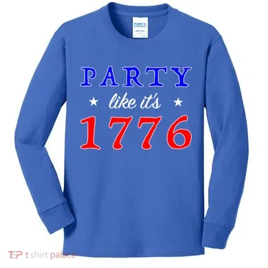 Party Like It's 1776 Kids Long Sleeve Shirt