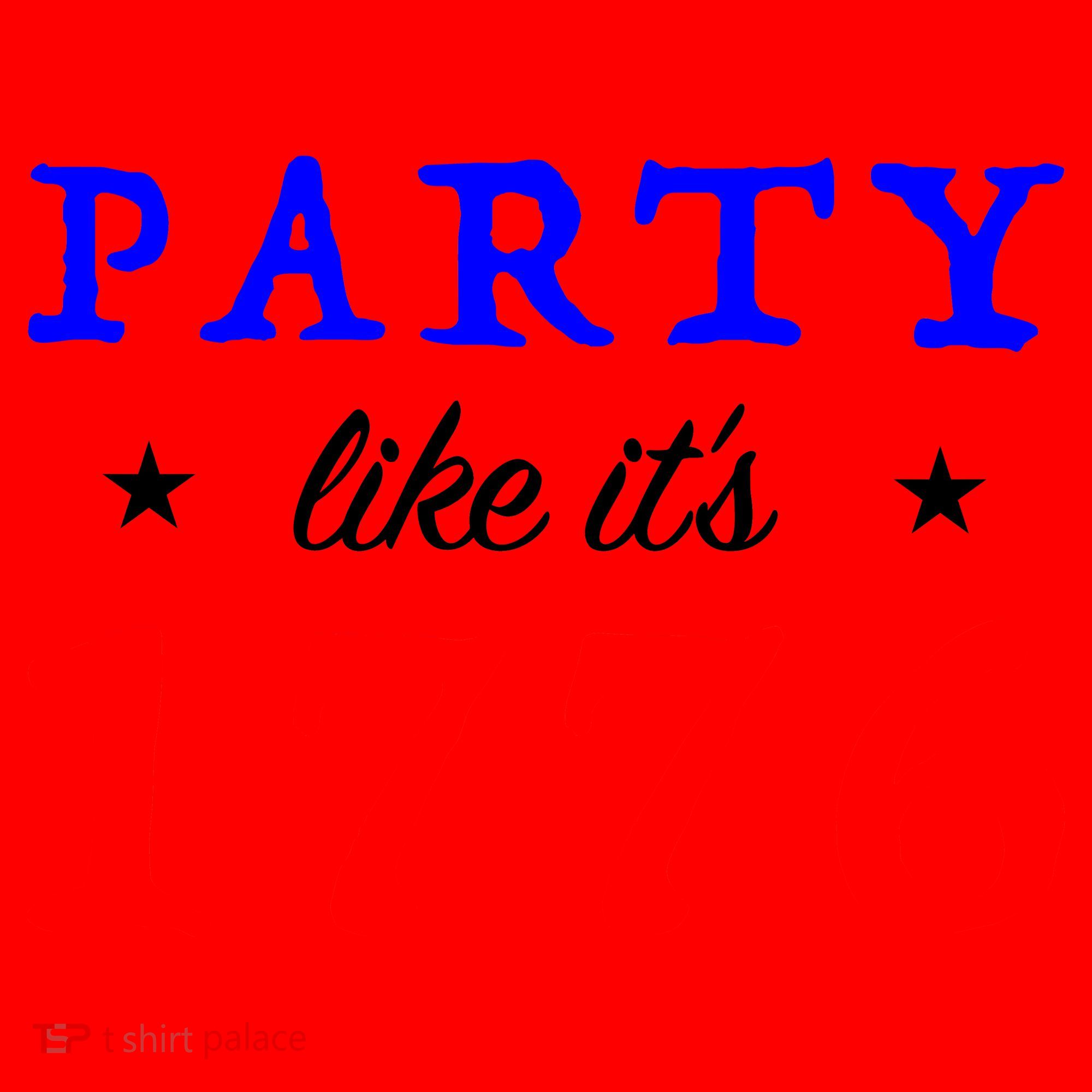 Party Like It's 1776 Santa Hat