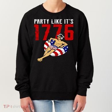 Party Like It's 1776 Patriotic George Washington Women's Sweatshirt