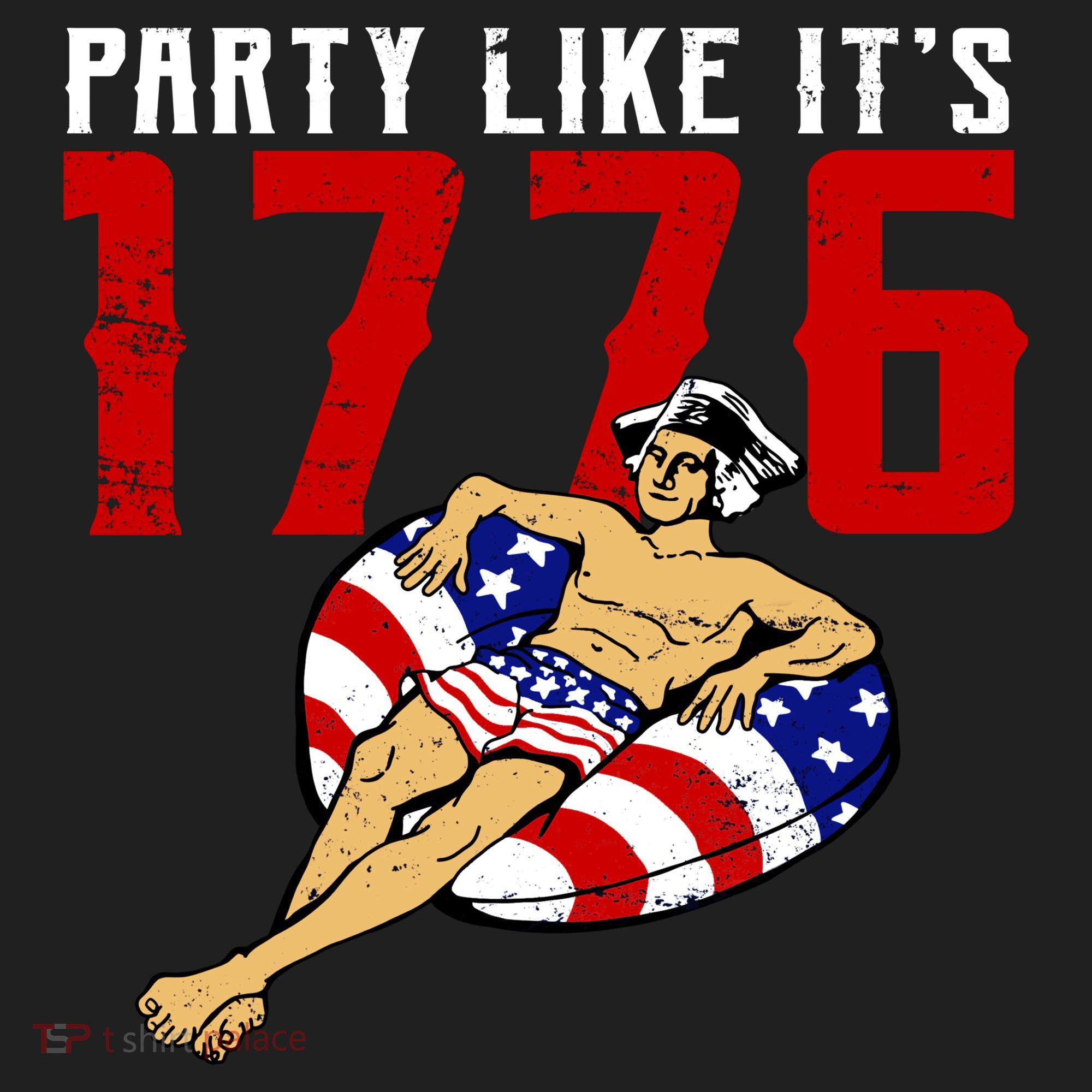 Party Like It's 1776 Patriotic George Washington Women's Sweatshirt