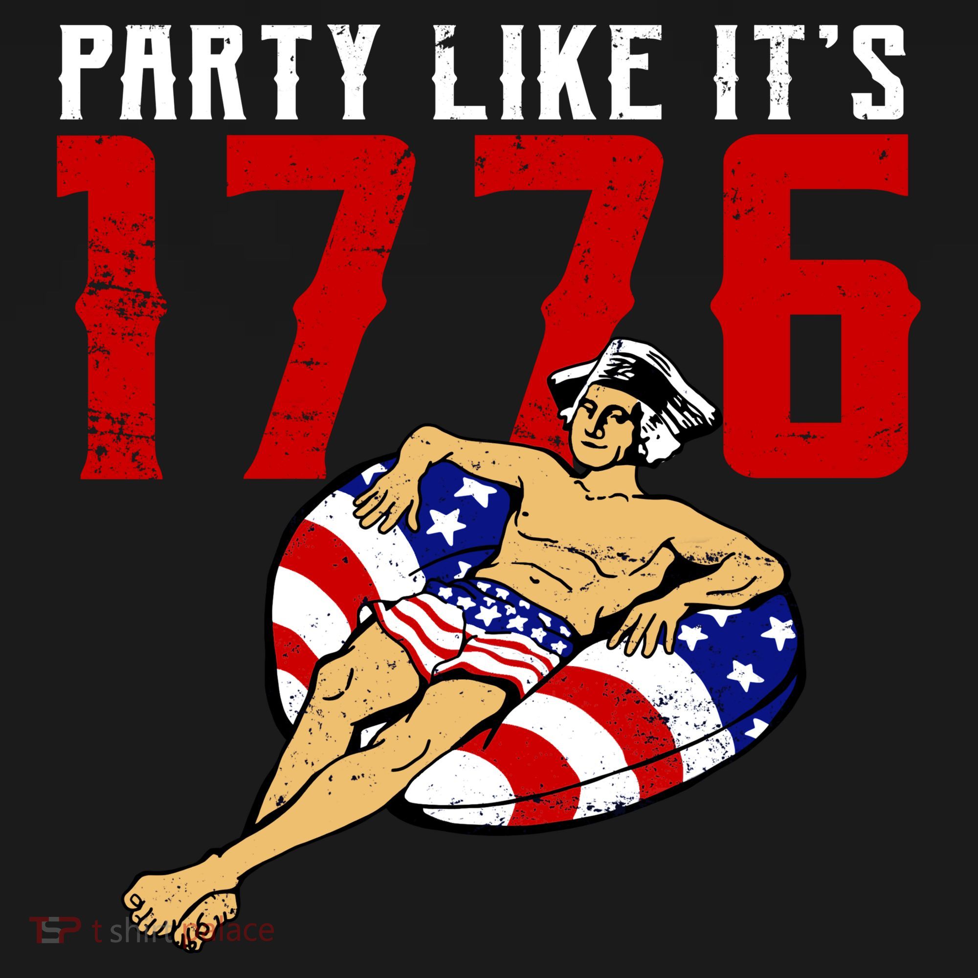 Party Like It's 1776 Patriotic George Washington Doggie Tank
