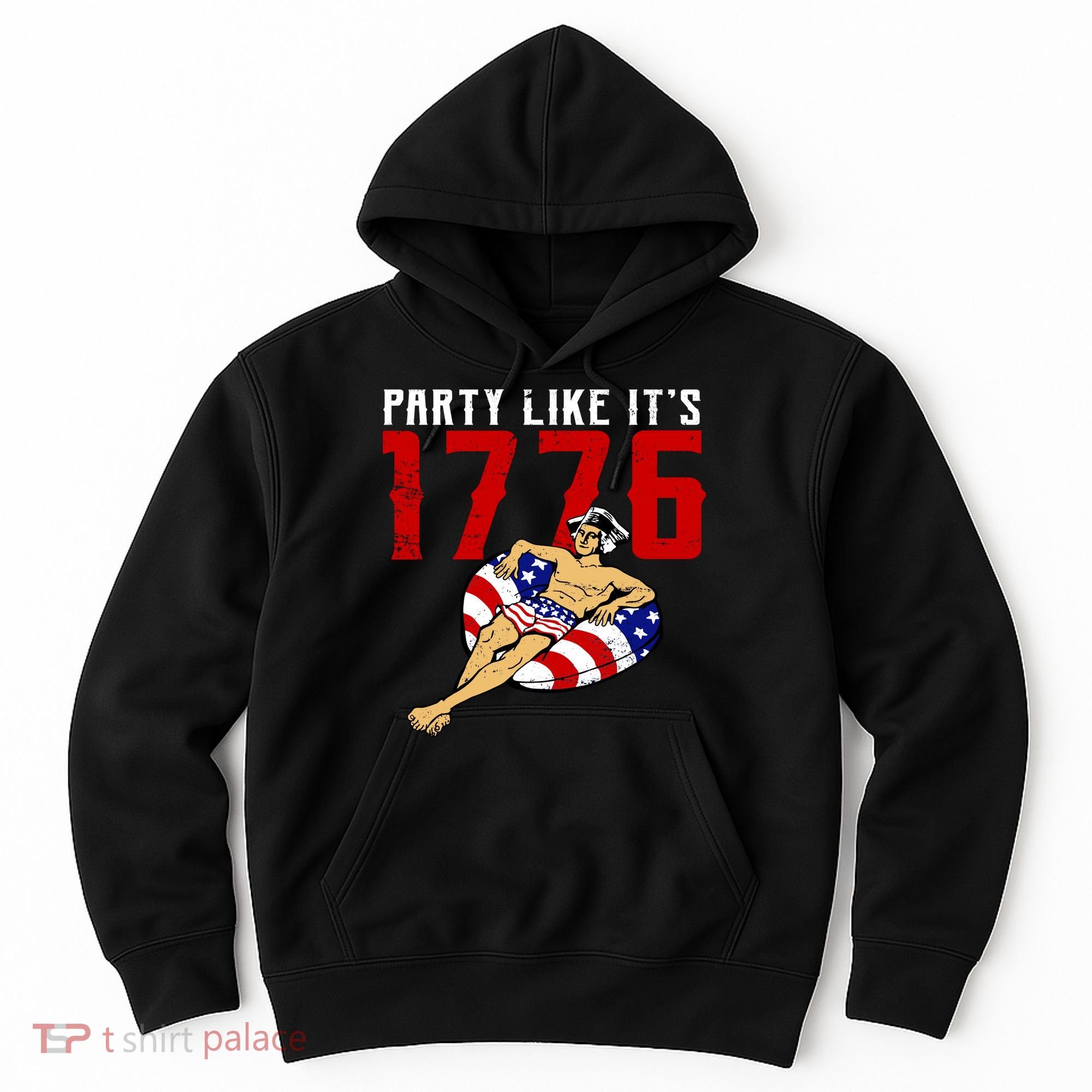 Party Like It's 1776 Patriotic George Washington Hoodie