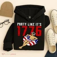 Party Like It's 1776 Patriotic George Washington Hoodie thumb 4