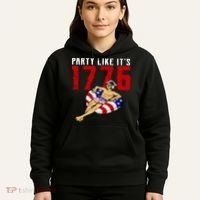 Party Like It's 1776 Patriotic George Washington Hoodie thumb 5