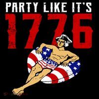 Party Like It's 1776 Patriotic George Washington Sweatshirt thumb 3