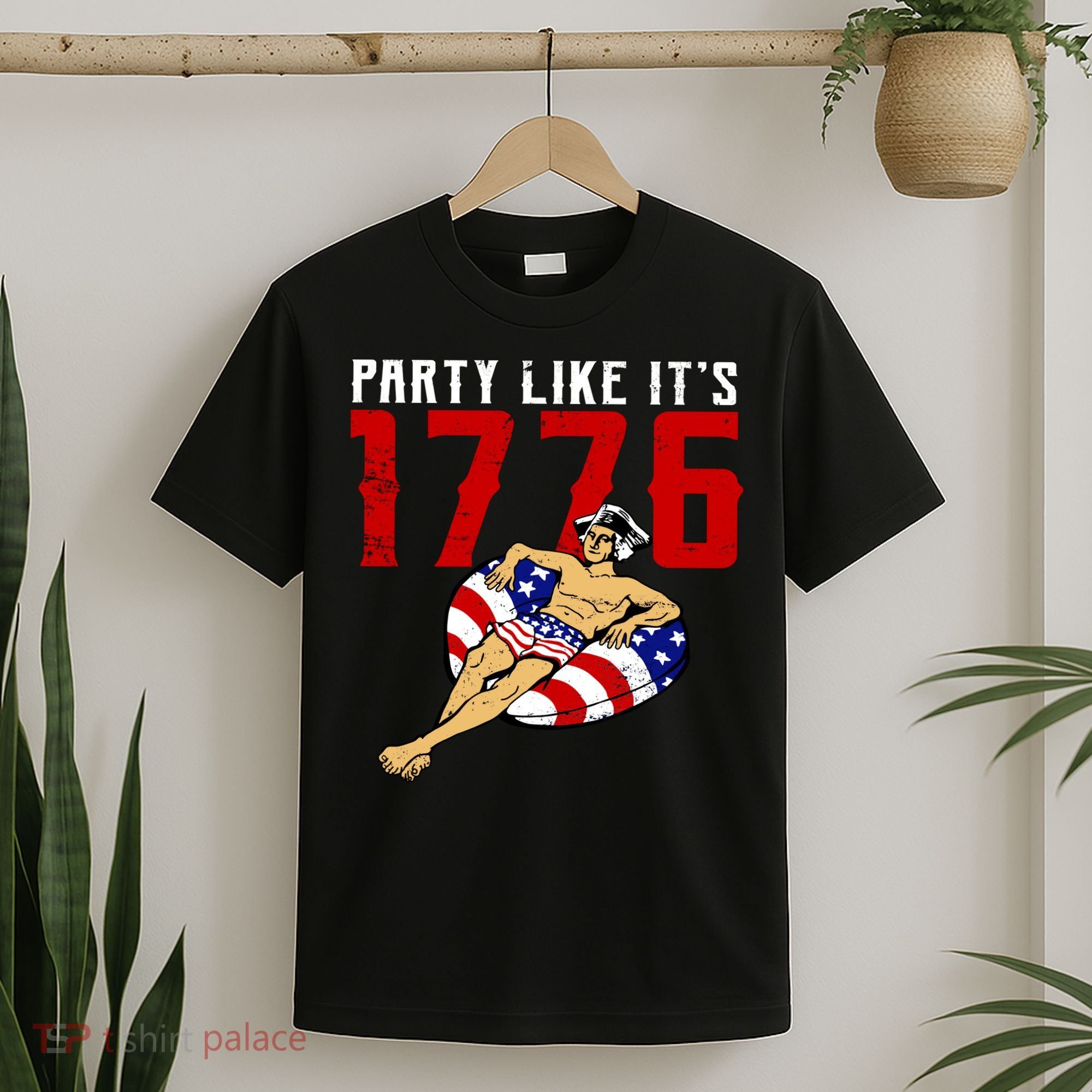 Party Like It's 1776 Patriotic George Washington T-Shirt