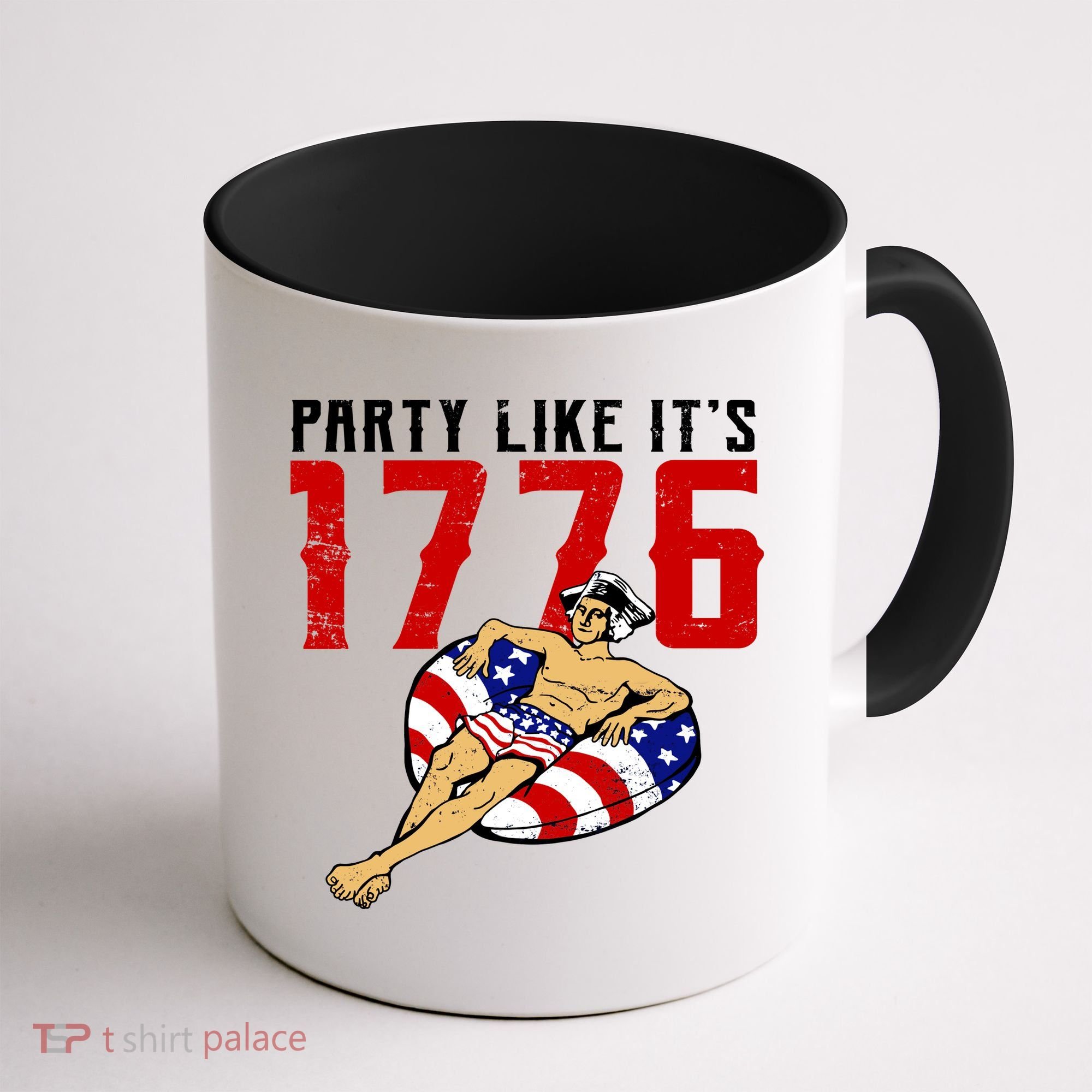 Party Like It's 1776 Patriotic George Washington Coffee Mug