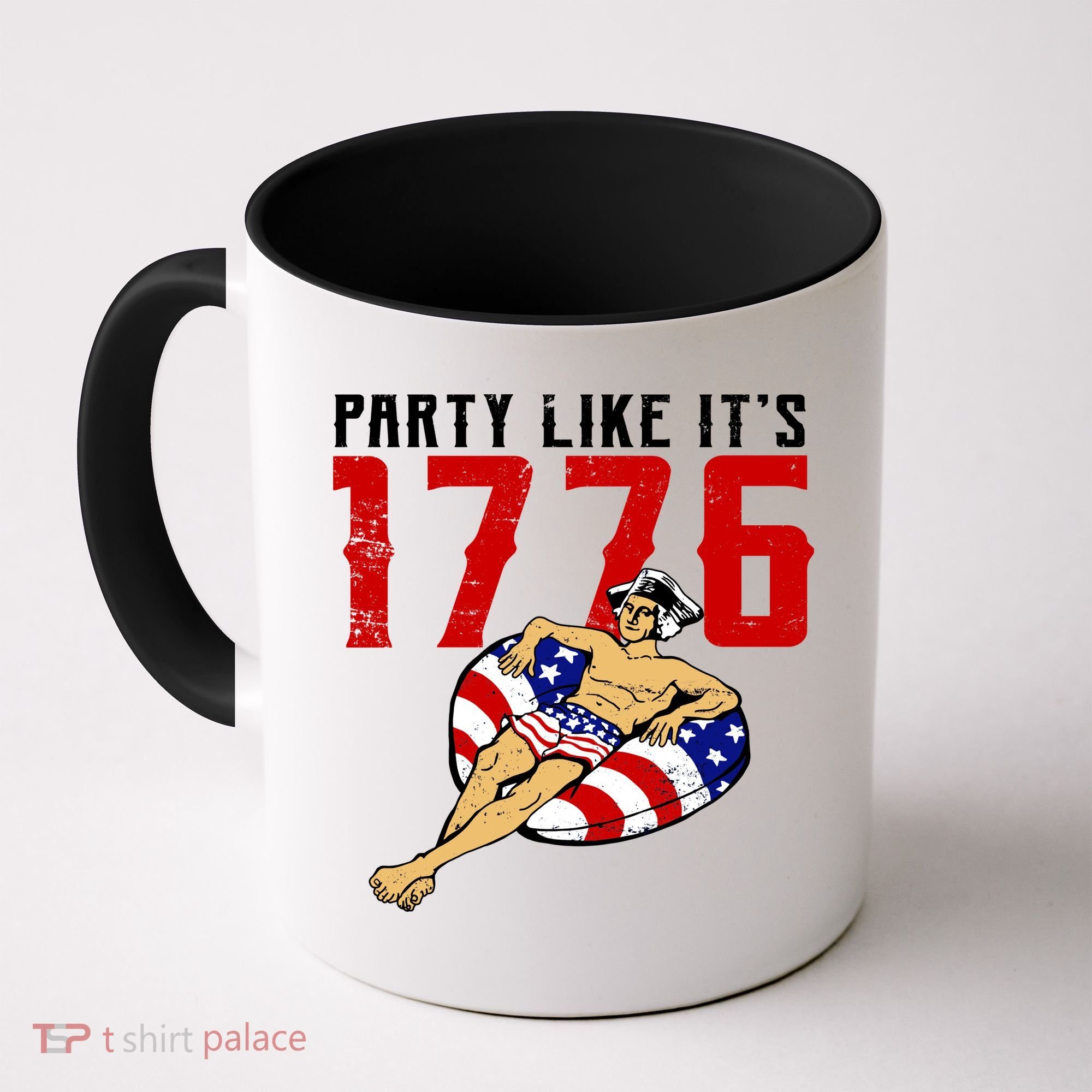 Party Like It's 1776 Patriotic George Washington Coffee Mug