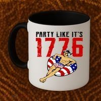 Party Like It's 1776 Patriotic George Washington Coffee Mug thumb 2