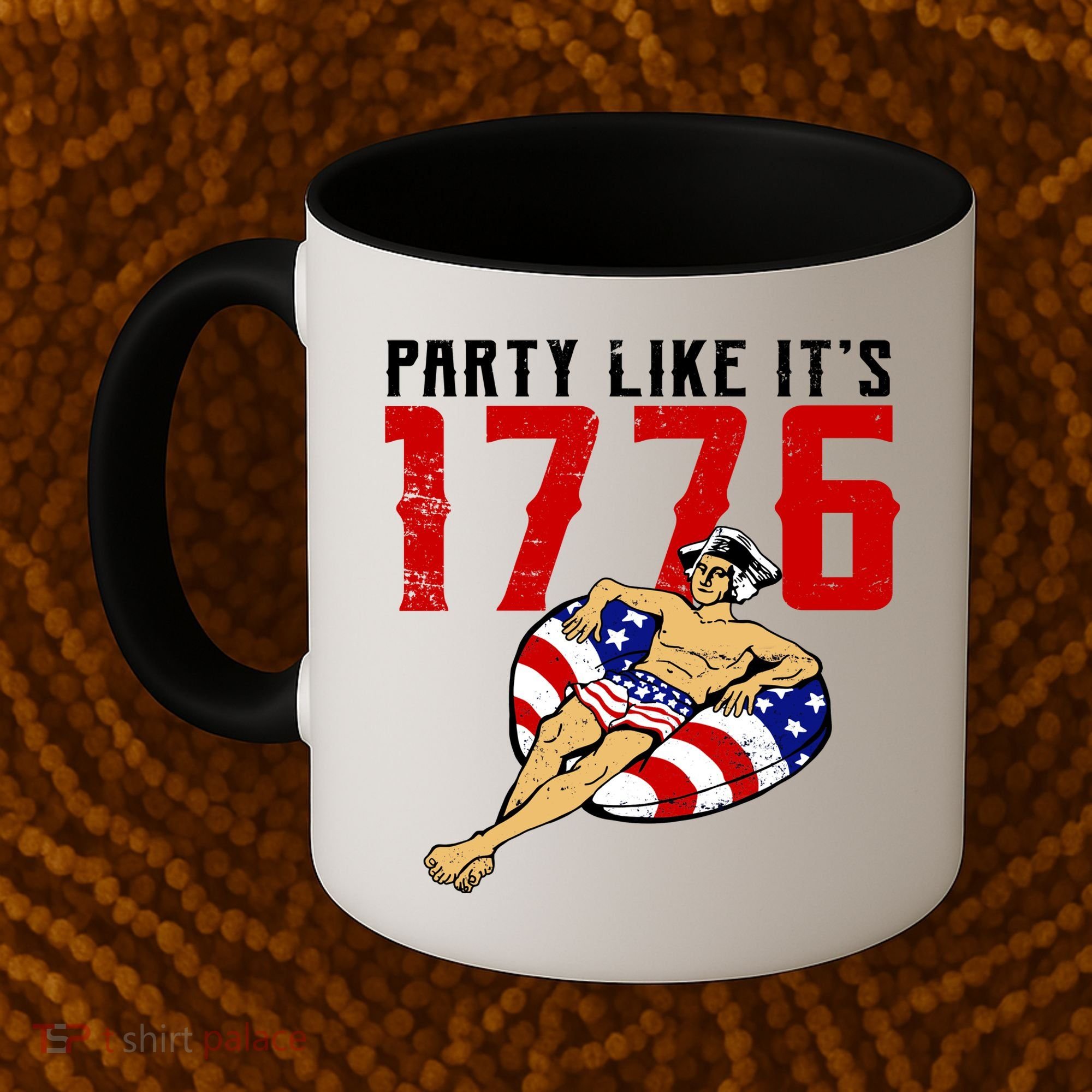 Party Like It's 1776 Patriotic George Washington Coffee Mug