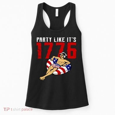 Party Like It's 1776 Patriotic George Washington Women's Tank Top