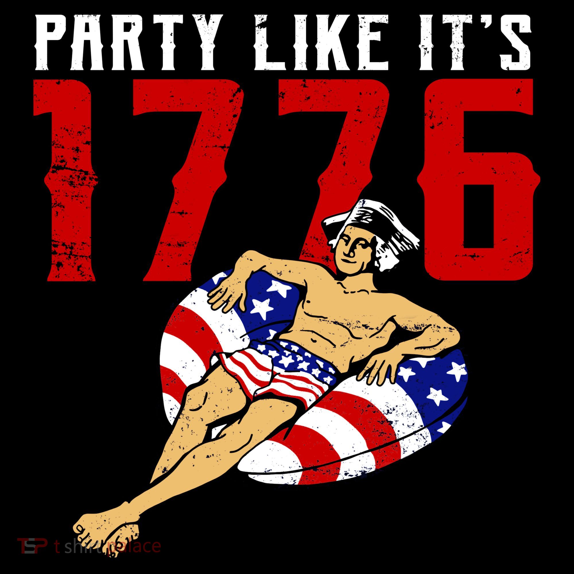 Party Like It's 1776 Patriotic George Washington Baby Bodysuit
