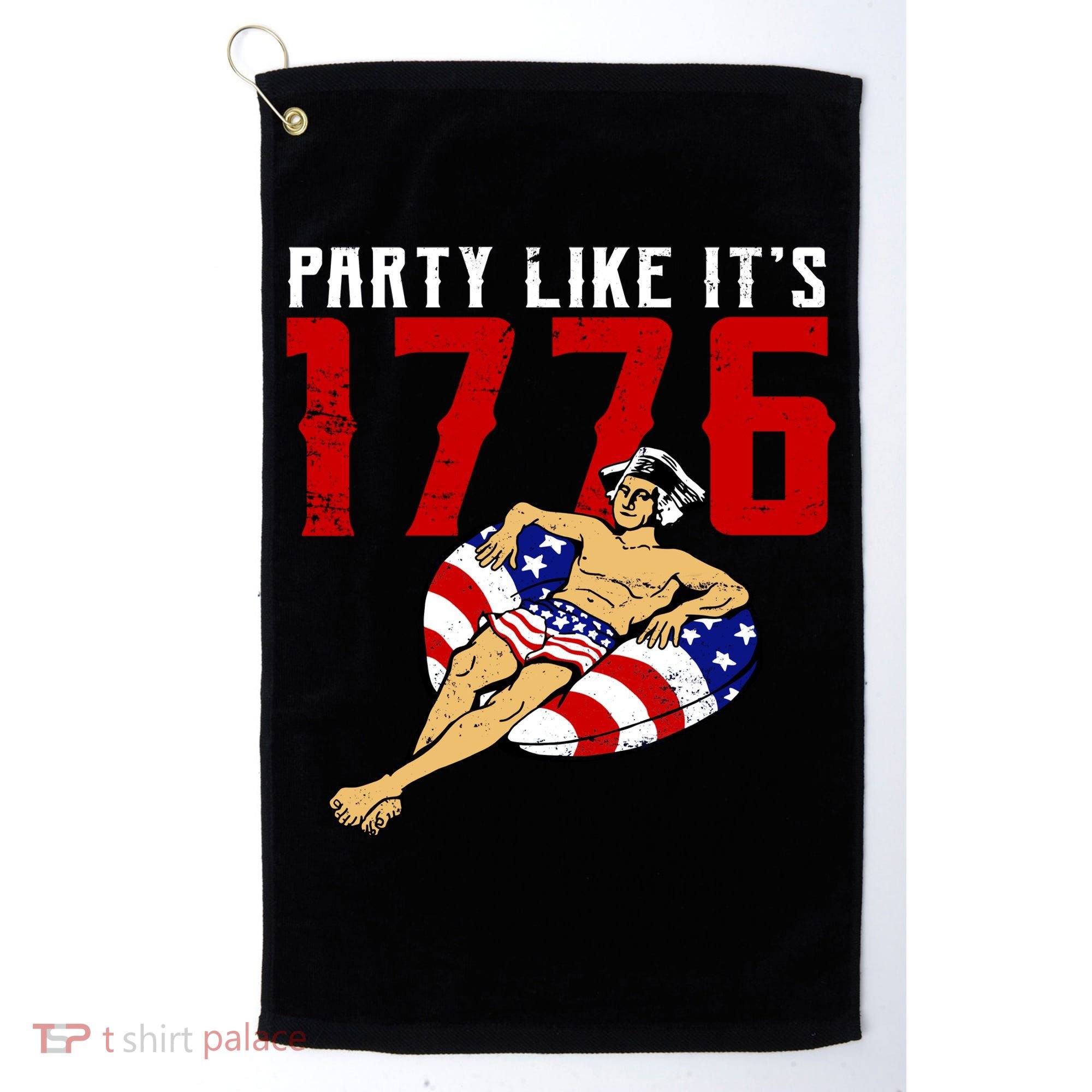 Party Like It's 1776 Patriotic George Washington Golf Towel