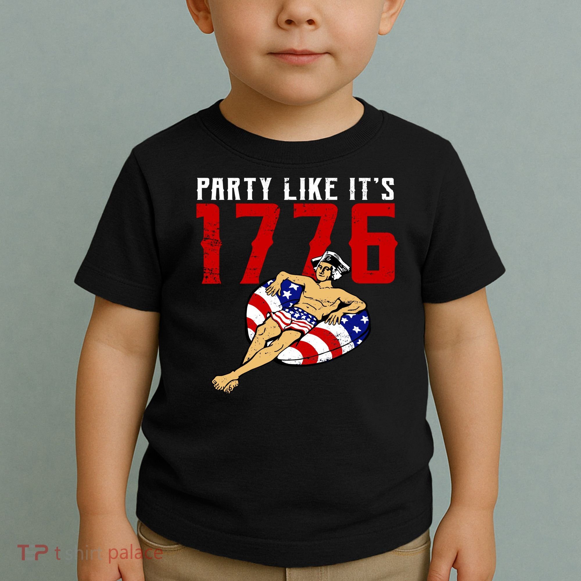 Party Like It's 1776 Patriotic George Washington Toddler T-Shirt