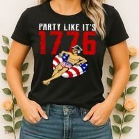 Party Like It's 1776 Patriotic George Washington Women's T-Shirt thumb 2
