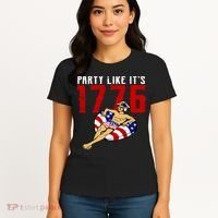 Party Like It's 1776 Patriotic George Washington Women's T-Shirt thumb 4