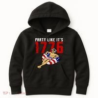 Party Like It's 1776 Patriotic George Washington Kids Hoodie thumb 0