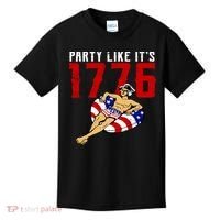 Party Like It's 1776 Patriotic George Washington Kids T-Shirt thumb 0