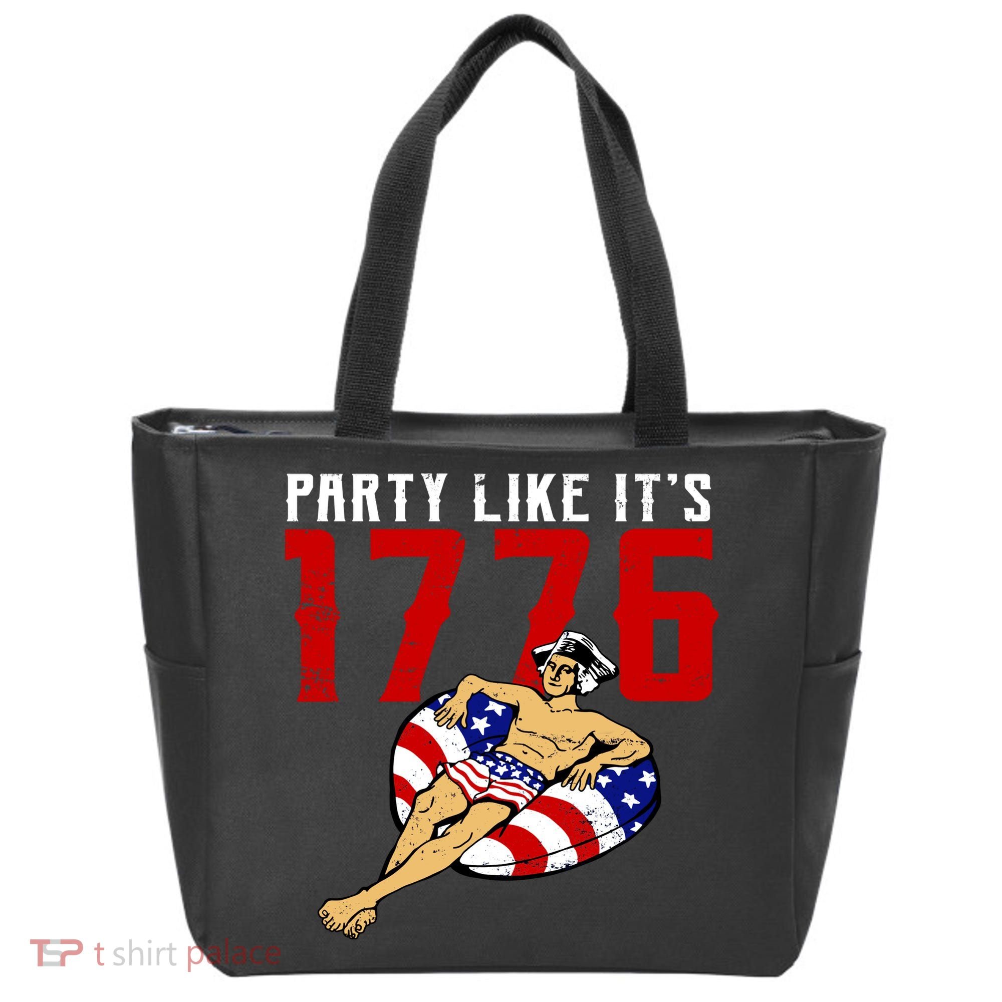 Party Like It's 1776 Patriotic George Washington Tote Bag