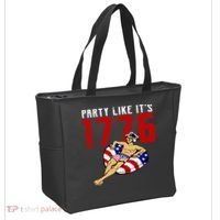 Party Like It's 1776 Patriotic George Washington Tote Bag thumb 2