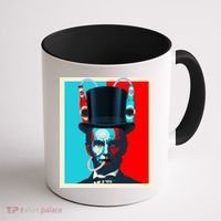 Party With Abe - Abraham Lincoln Drinking Beer Coffee Mug thumb 1