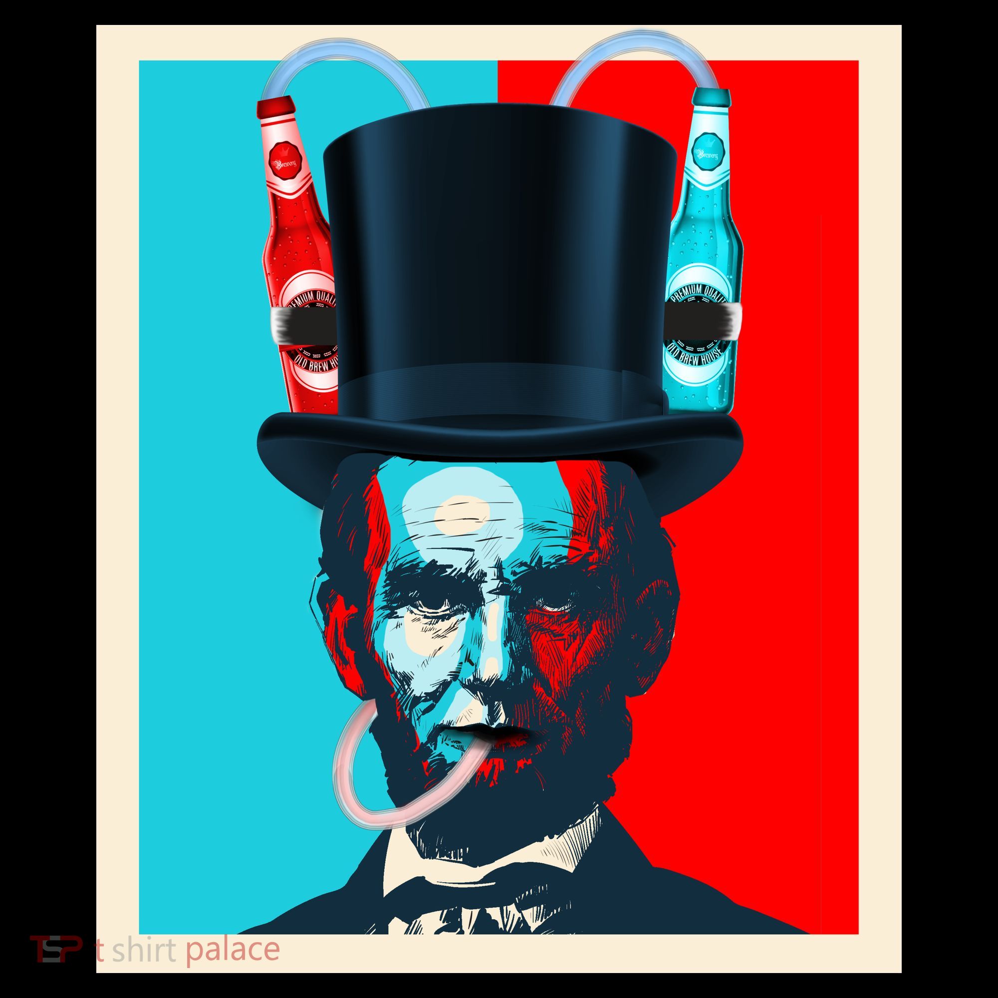 Party With Abe - Abraham Lincoln Drinking Beer Coffee Mug